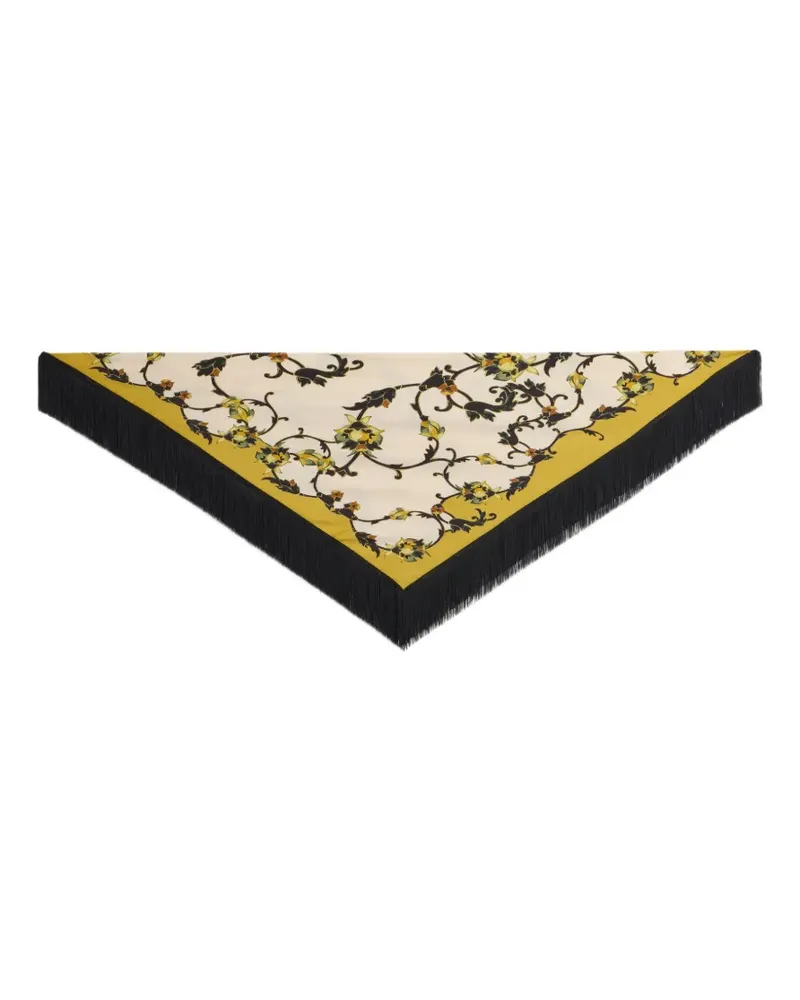 La DoubleJ Wendbares Foulard mit Fransen 90 - Nude Nude