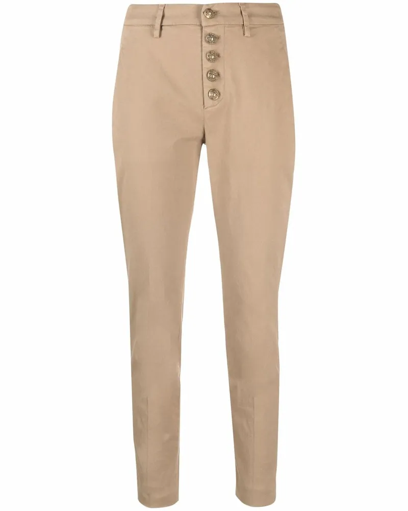Dondup Schmale Cropped-Hose - Nude Nude