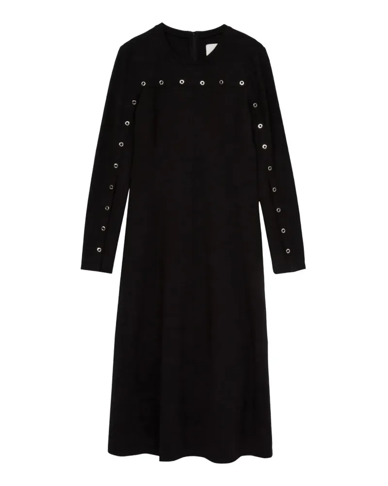 3.1 phillip lim ring gathered midi dress - Schwarz Schwarz