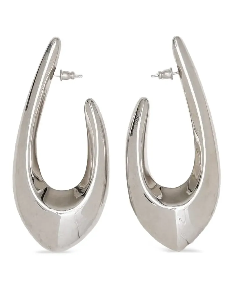 PANCONESI Creolen in Tropfenform - Silber Silber