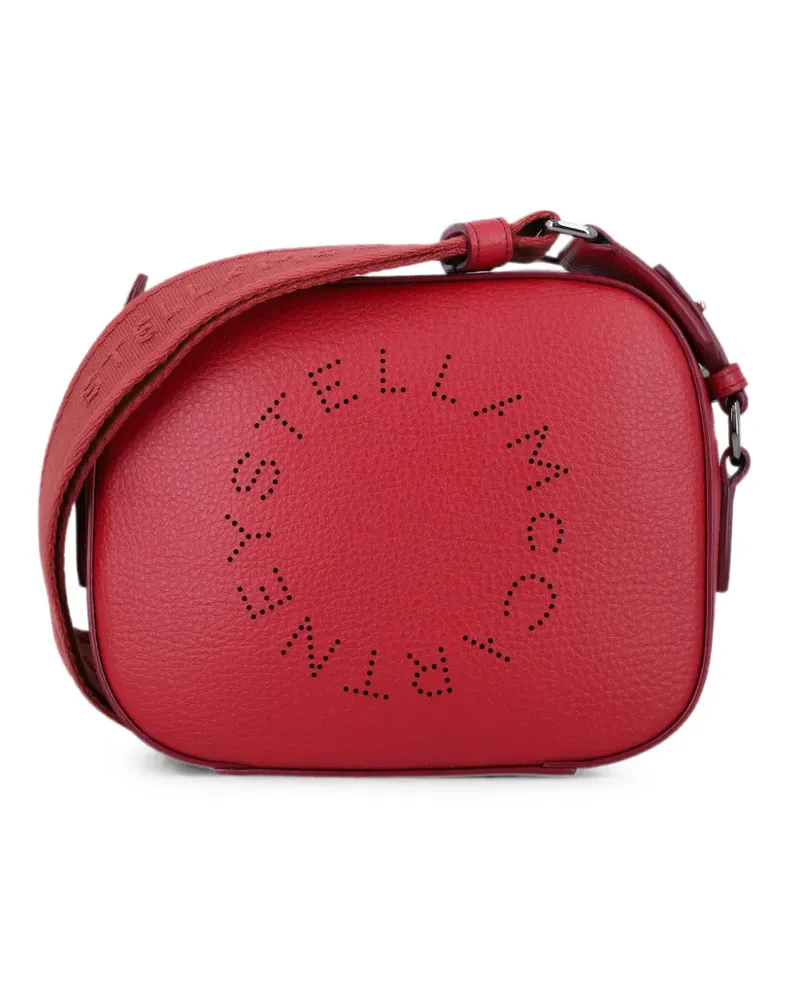 Stella McCartney Schultertasche mit perforiertem Logo - Rot Rot