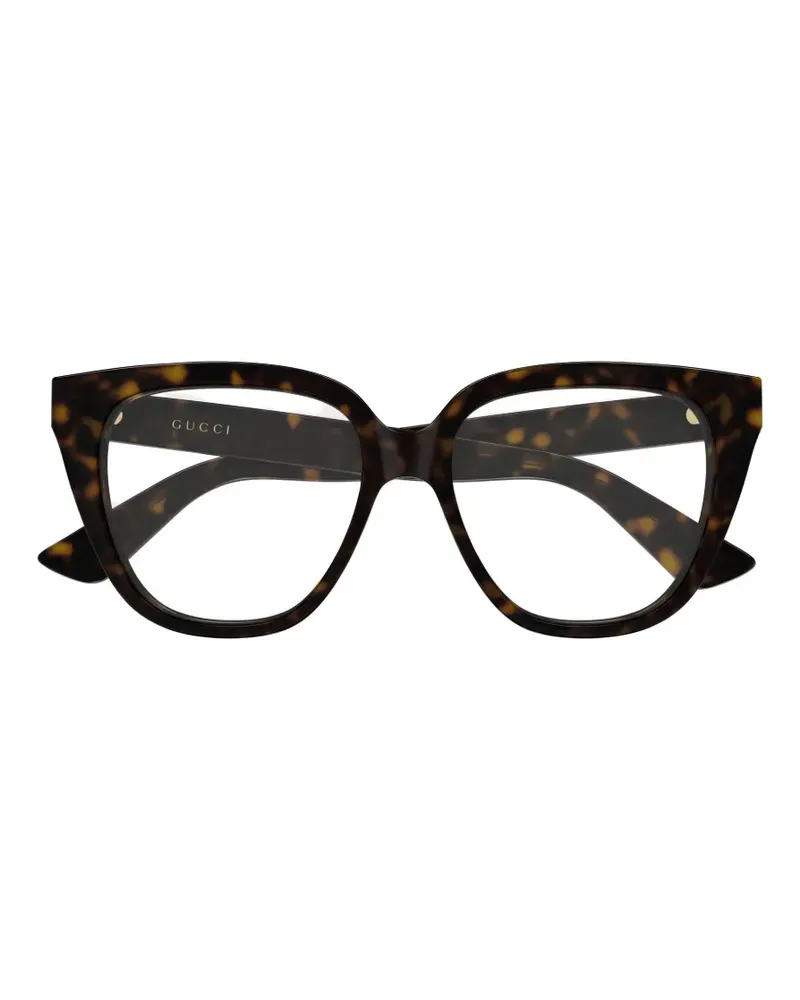 Gucci Cat-Eye-Sonnenbrille mit GG - Braun Braun