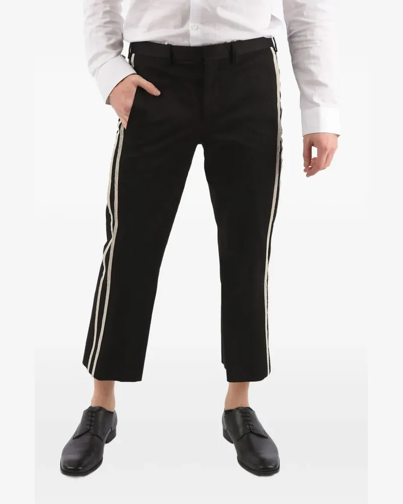 Neil Barrett Hose mit seitlichen Streifen - Schwarz Schwarz