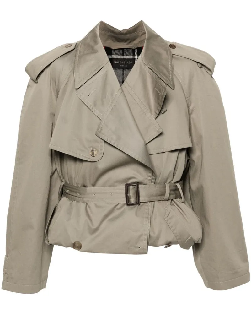 Balenciaga Klassischer Trenchcoat - Grün Grün