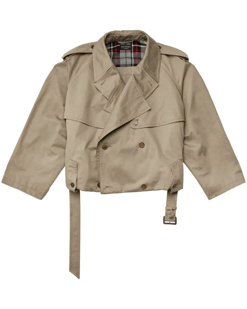 Balenciaga Klassischer Trenchcoat - Grün Grün