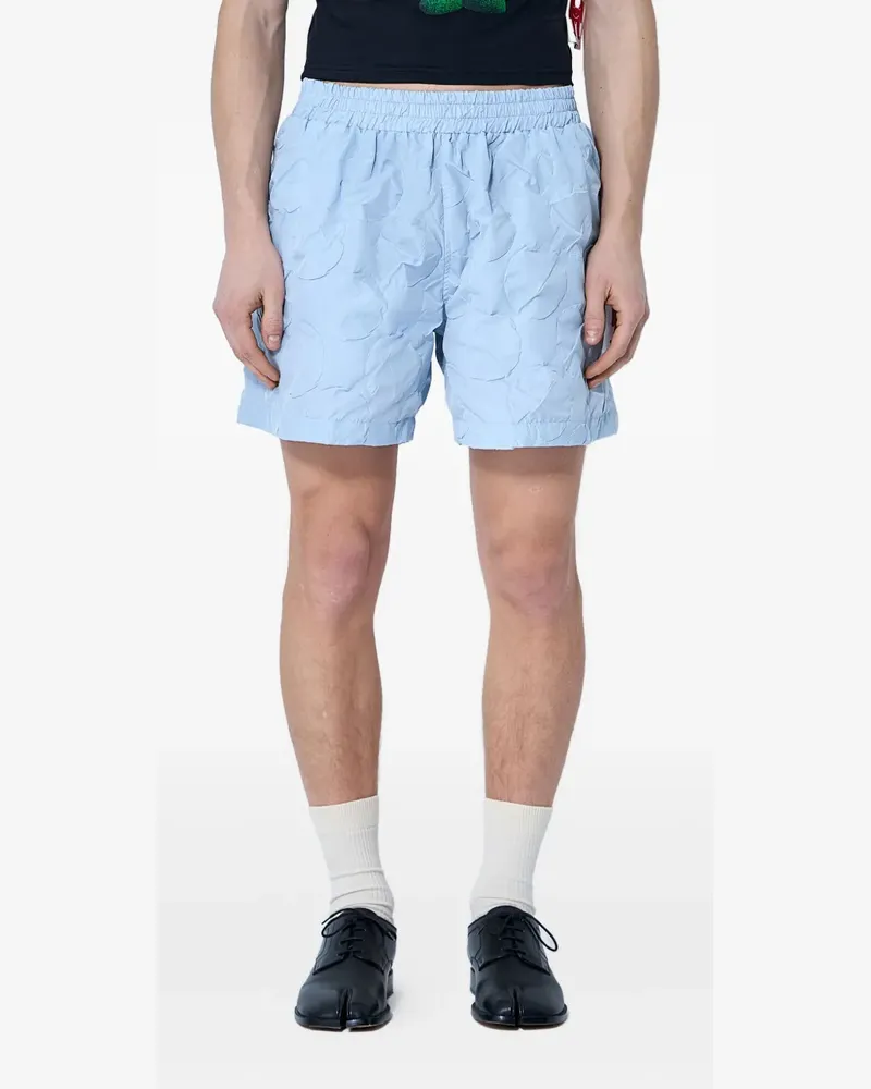 Walter van Beirendonck Gesteppte Shorts - Blau Blau