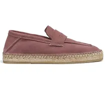 Espadrilles mit geflochtener Bastsohle - Rosa