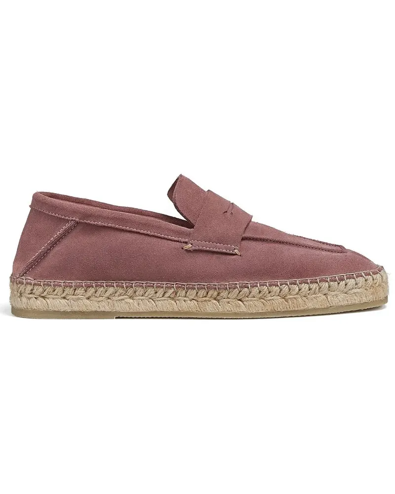 Ermenegildo Zegna Espadrilles mit geflochtener Bastsohle - Rosa Rosa