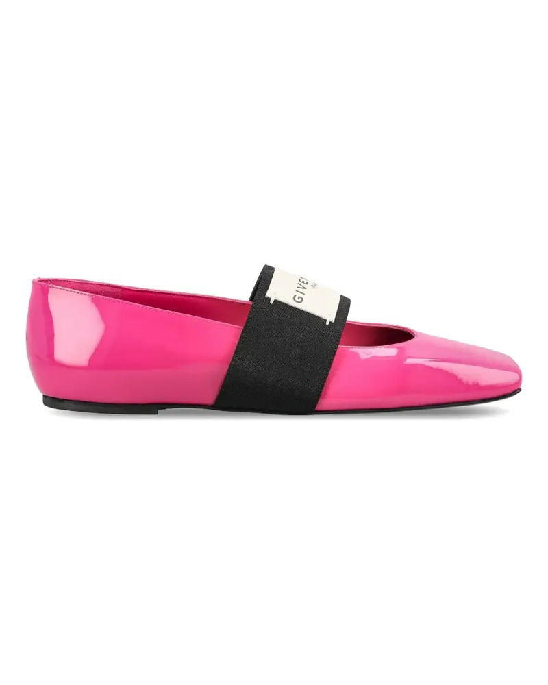 Givenchy Sliced strap-detail ballet flats - Rosa Rosa