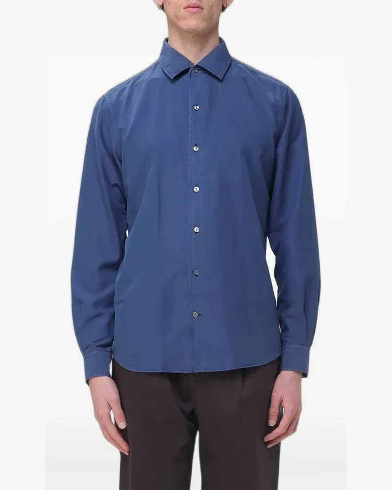 AGNONA long-sleeve button-up shirt - Blau Blau