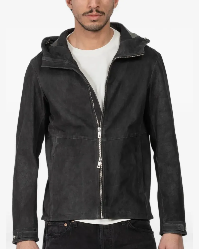 Giorgio Brato hooded zip-fastening jacket - Grau Grau