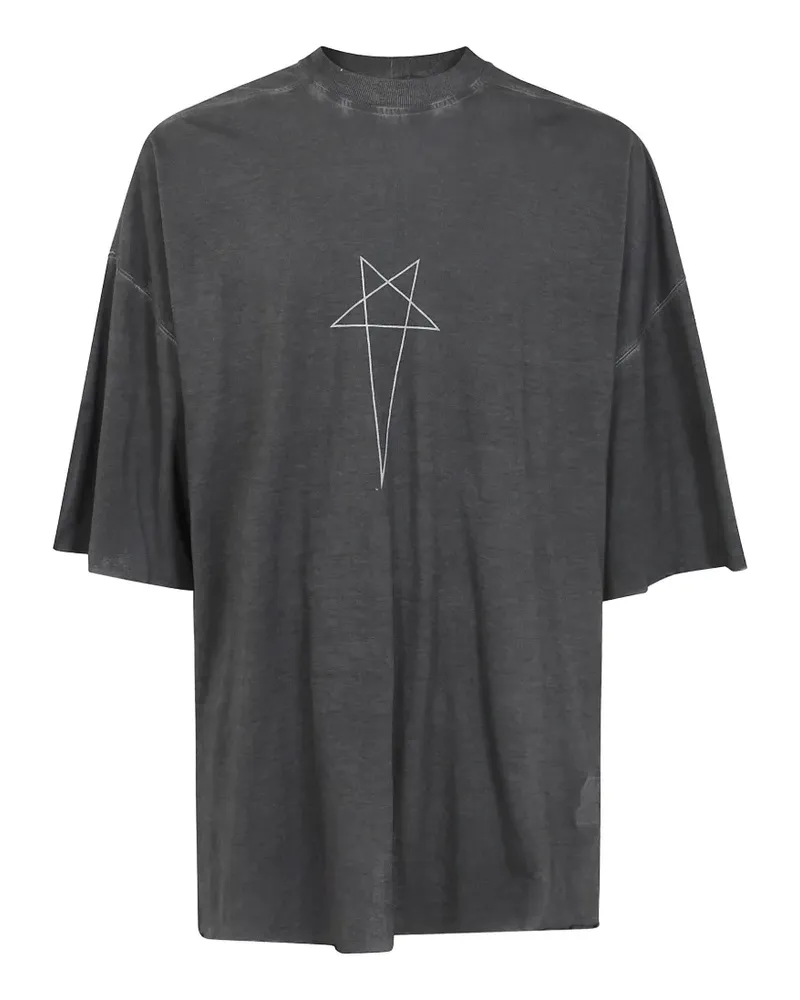 DRKSHDW by Rick Owens Level T-Shirt mit Pentagramm-Print - Schwarz Schwarz