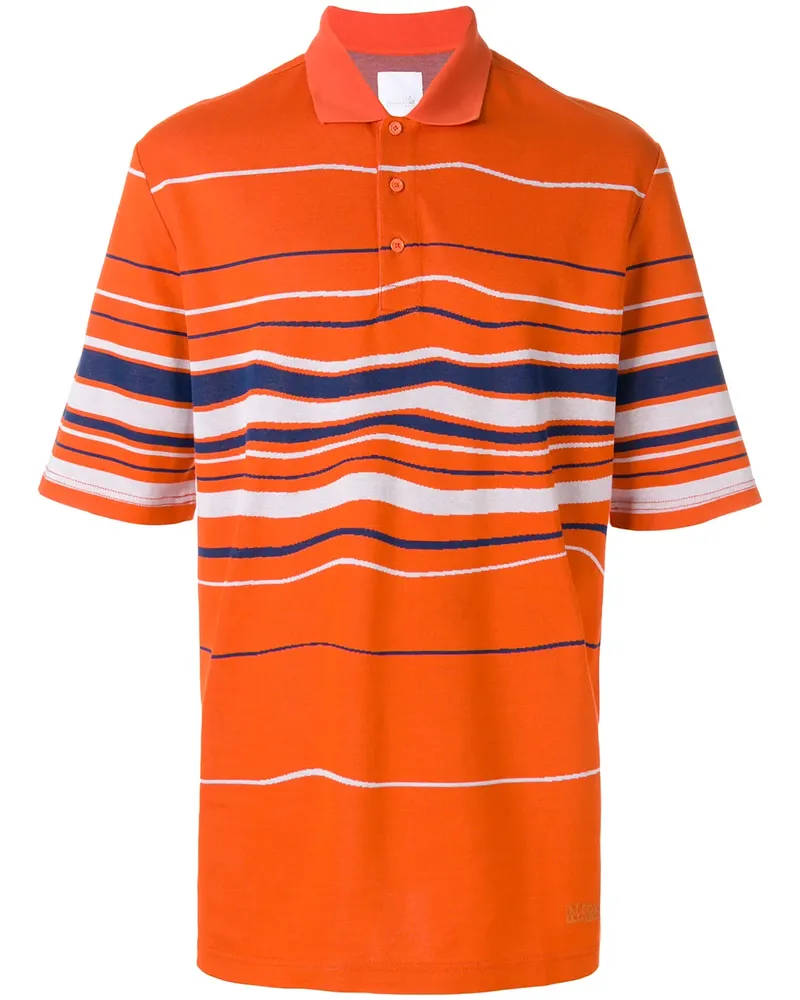Napa By Martine Rose Gestreiftes Poloshirt - Orange Orange