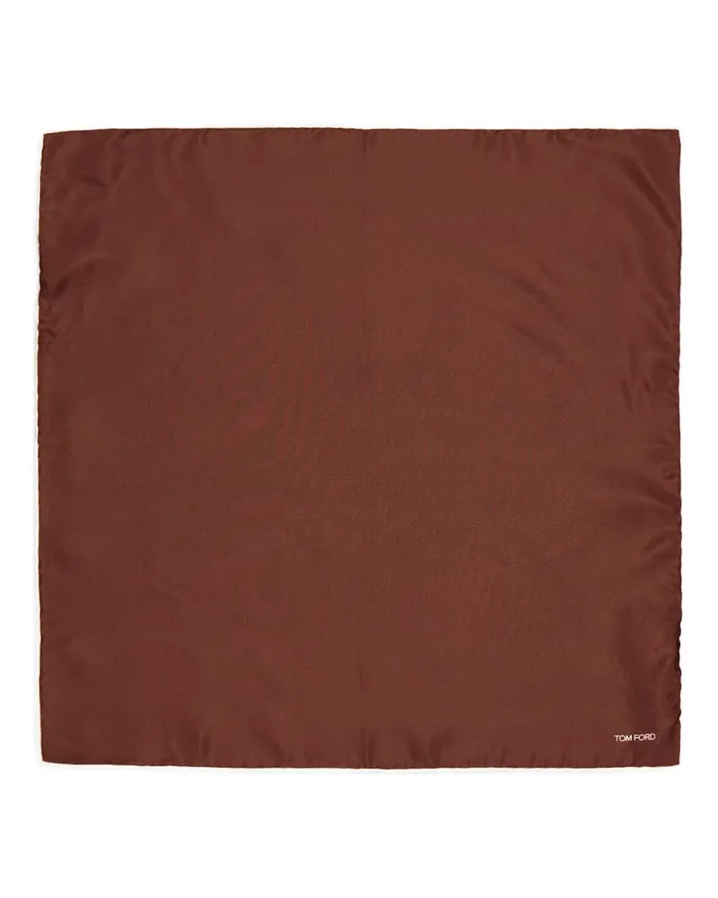 Tom Ford Einstecktuch aus Satin - Braun Braun