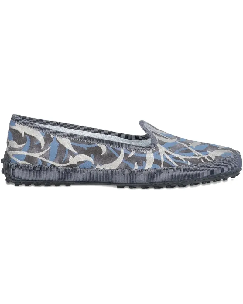 TOD'S Loafer mit Print - Blau Blau