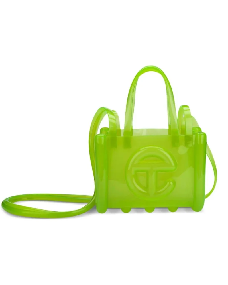 TELFAR x Melissa kleine Jelly Shopper II Schultertasche Grün