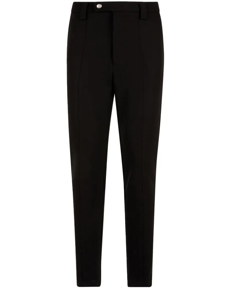 Bally Schmale Hose mit Logo - Schwarz Schwarz