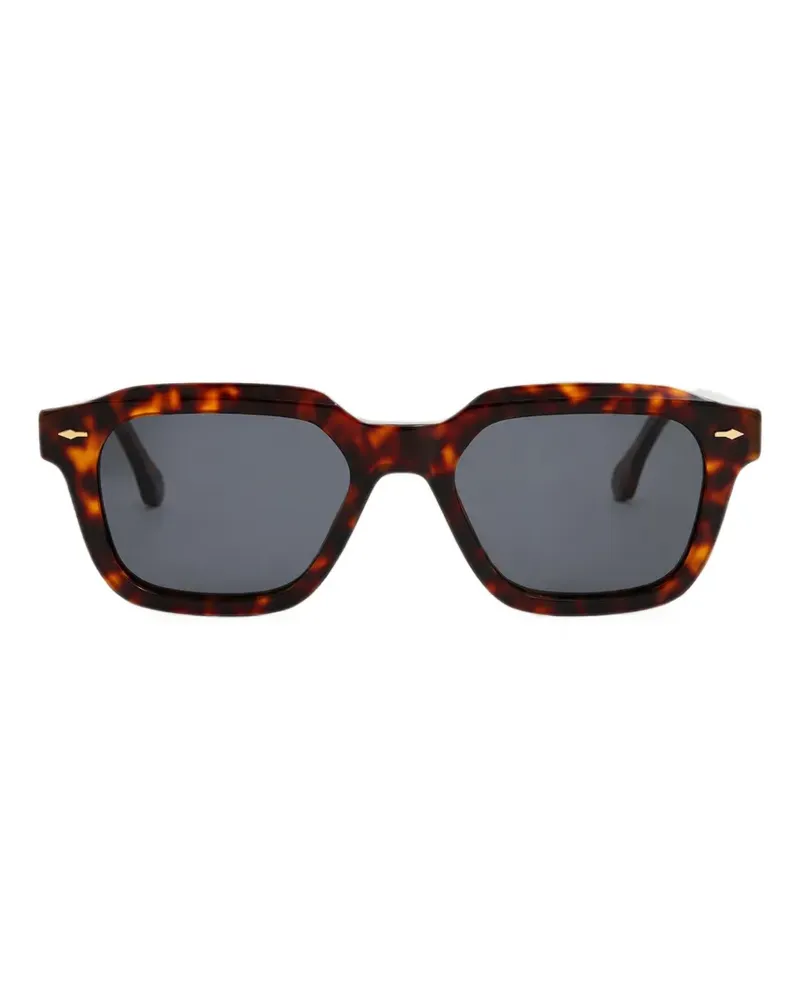Kat Maconie Nova tortoiseshell geometric-frame sunglasses - Braun Braun