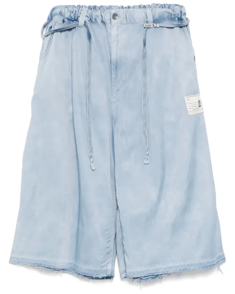 MIHARAYASUHIRO C/R Shorts mit Bleached-Effekt - Blau Blau