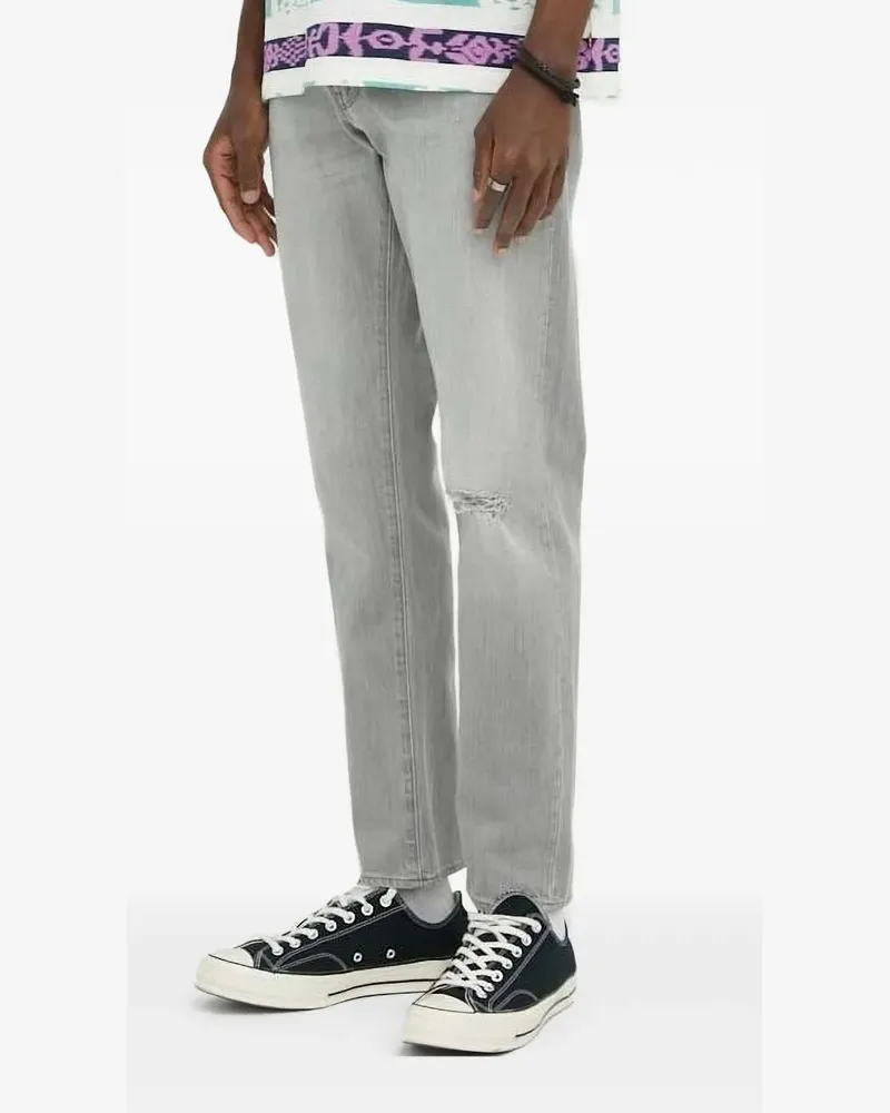G-STAR RAW Straight-Leg-Jeans mit Logo-Patch - Grau Grau