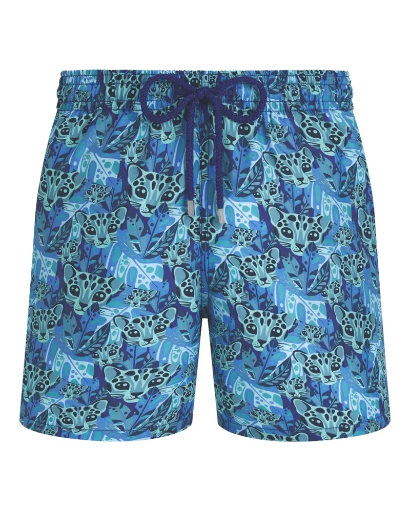 Vilebrequin Badeshorts mit Tigresa-Print - Blau Blau