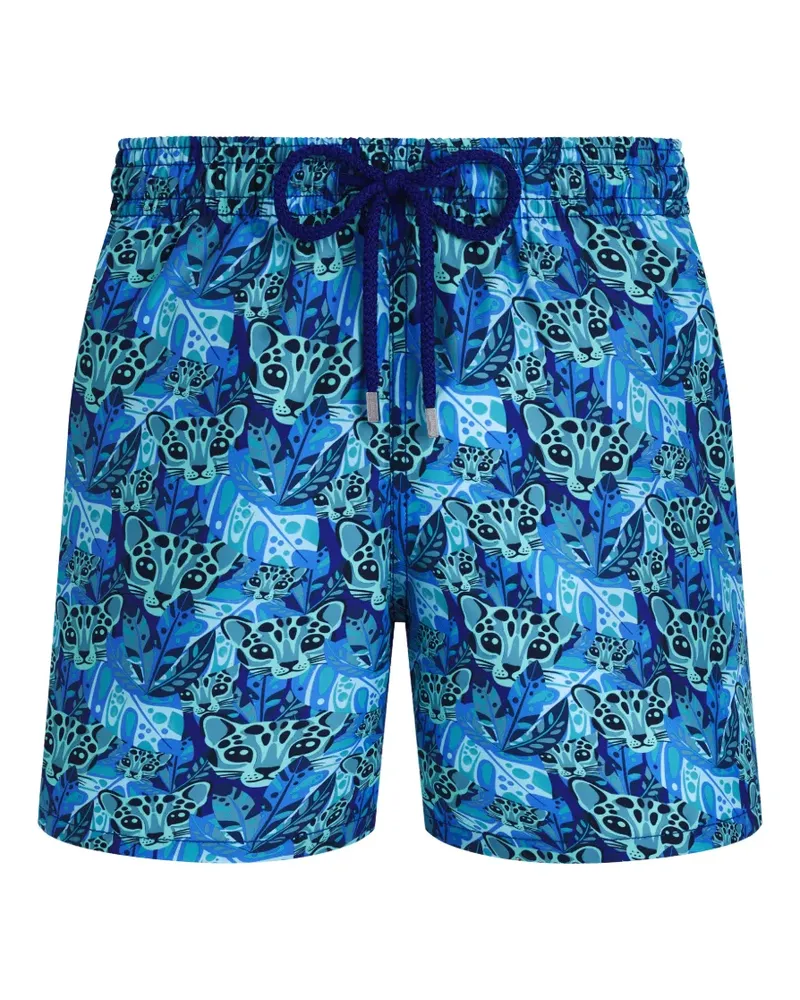 Vilebrequin Badeshorts mit Tigresa-Print - Blau Blau