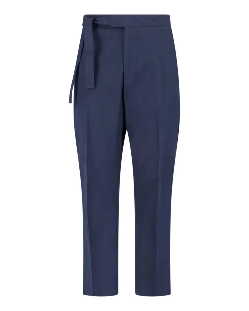 Paul Smith belted straight-leg trousers - Blau Blau