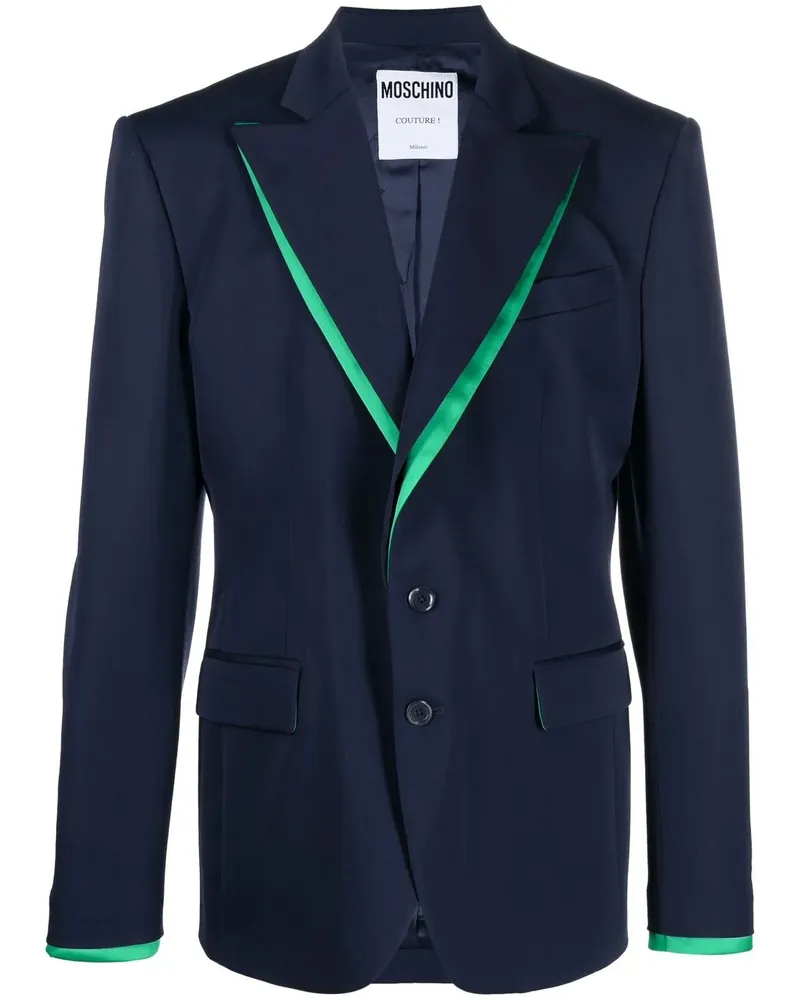 Moschino Einreihiges Sakko - Blau Blau