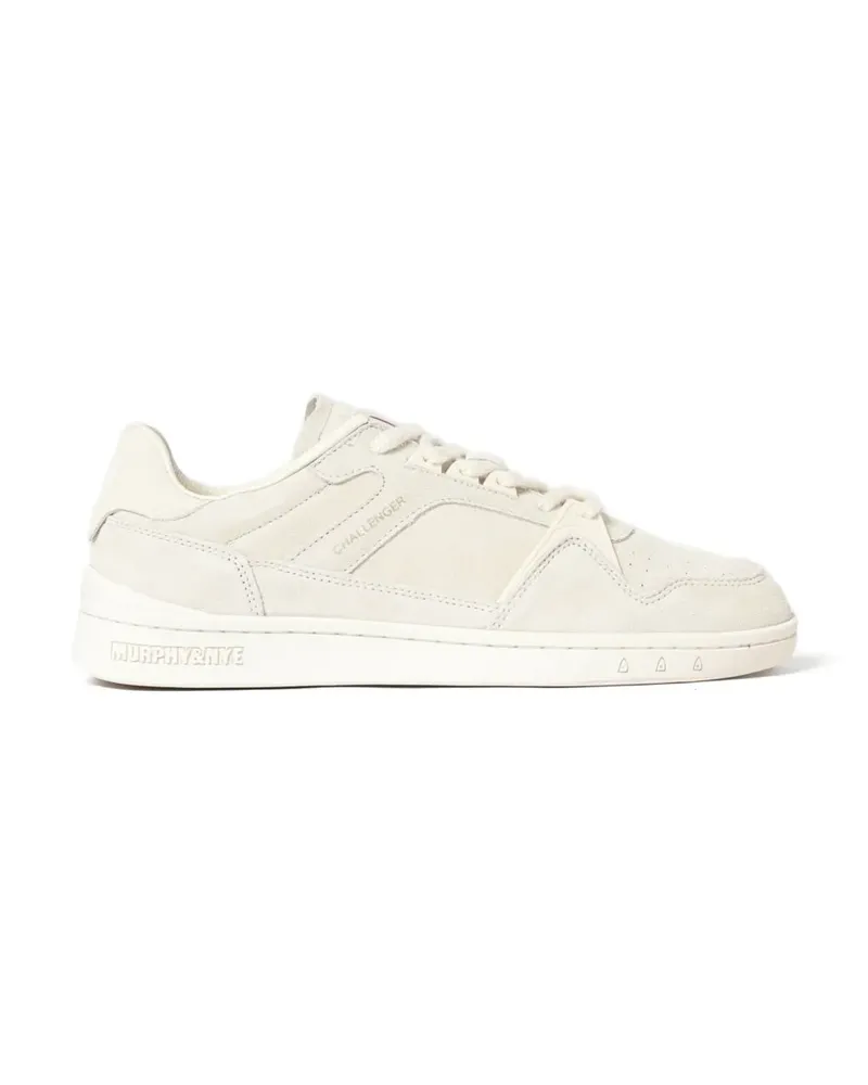 Murphy & Nye Challenger Sneakers mit Einsätzen - Weiß Weiß