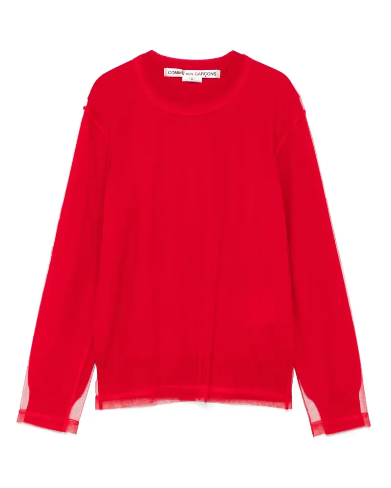 Comme des Garçons Oberteil im Layering-Look - Rot Rot