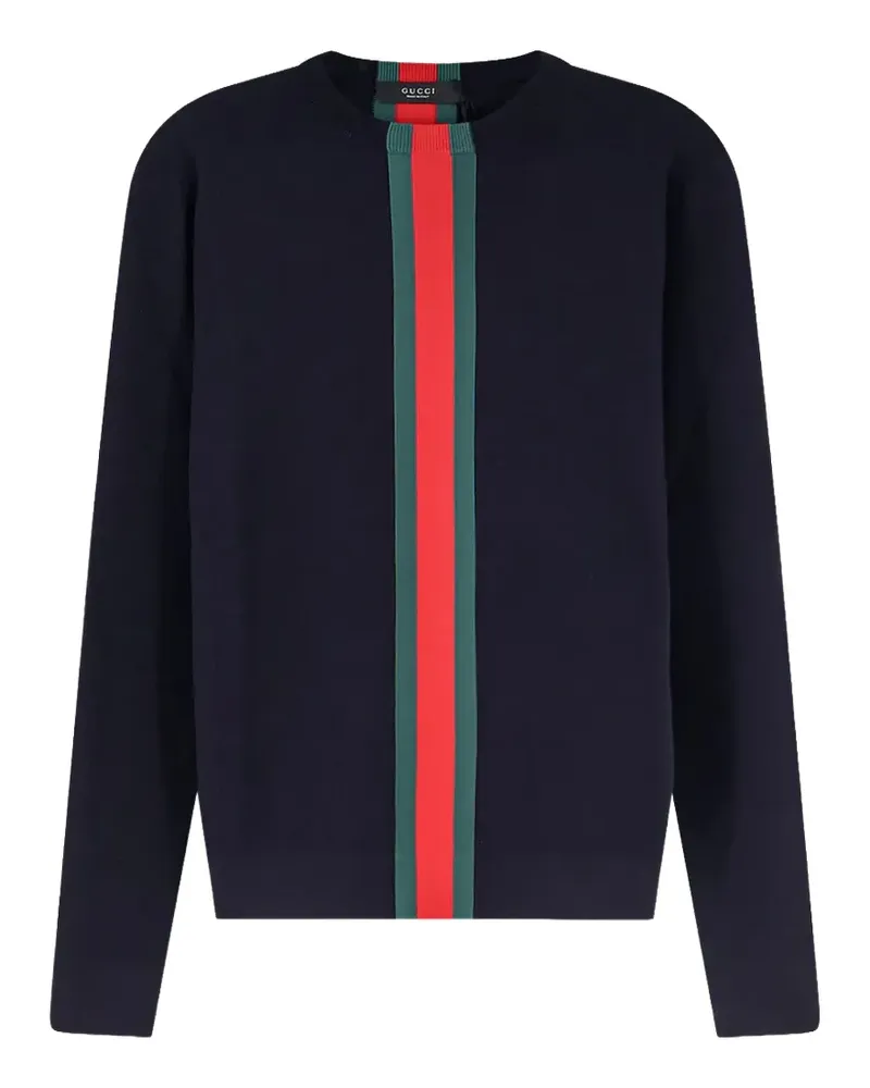 Gucci Web-stripe sweater - Blau Blau