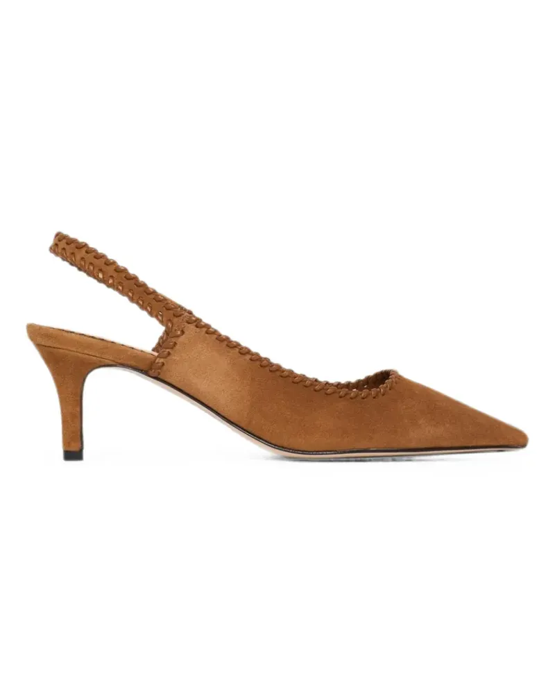 Cinq à Sept Sylvie Slingback-Pumps mit Flechtbesatz - Braun Braun