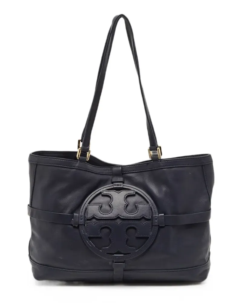Tory Burch Holly leather tote bag - Blau Blau