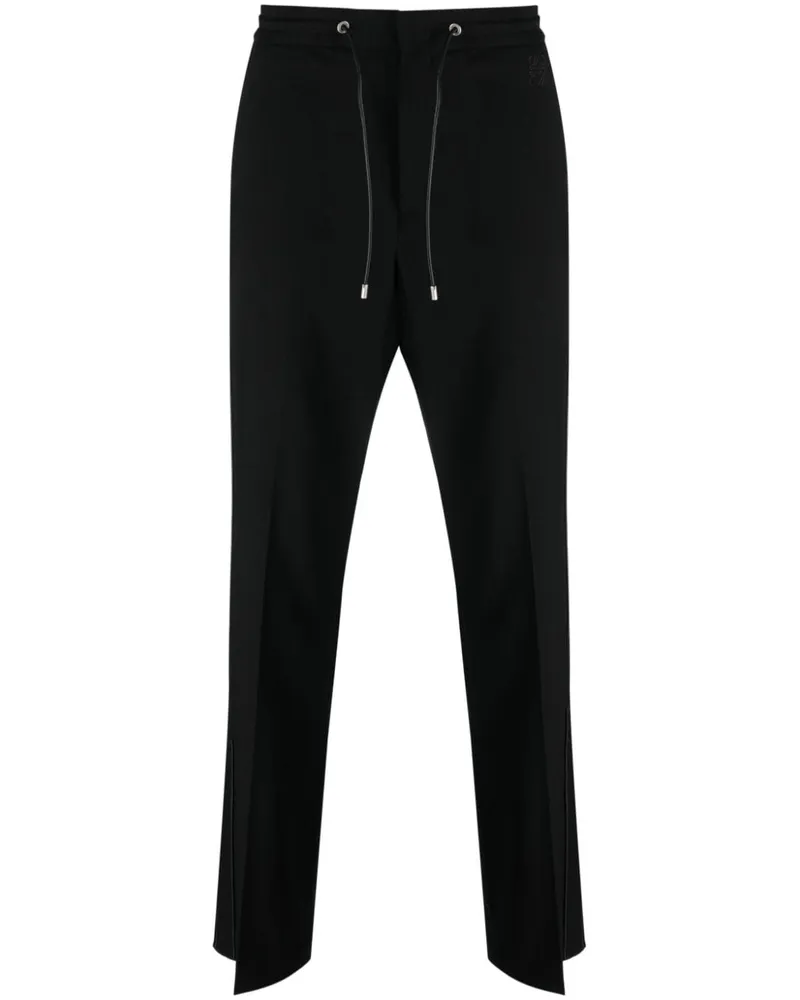 Loewe Sporthose mit Falten - Schwarz Schwarz