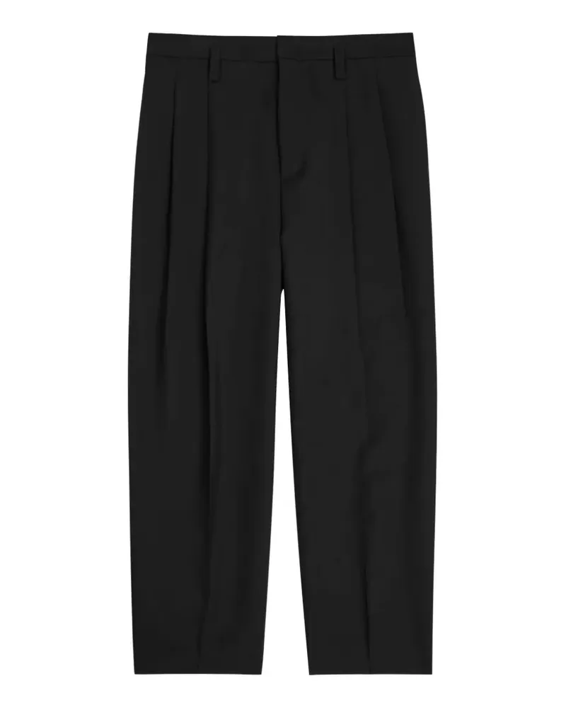 Jil Sander pleated pressed-crease trousers - Schwarz Schwarz