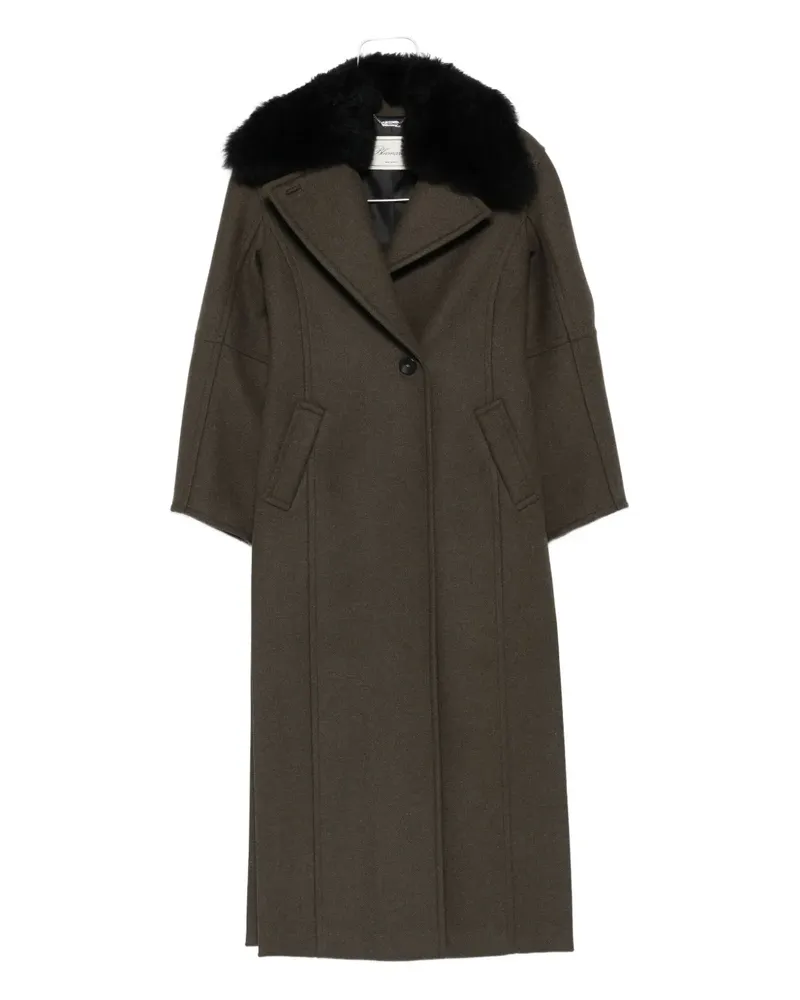 Blumarine Einreihiger Mantel - Grün Grün