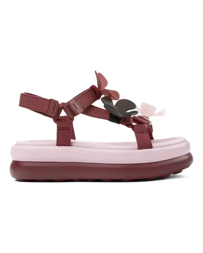 Camper Pelotas Flota Up Sandalen mit Blumen - Rot Rot