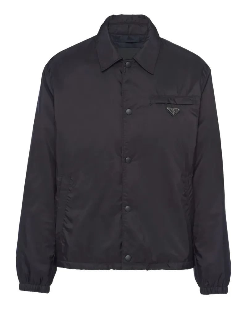 Prada shirt-collar button jacket - Schwarz Schwarz