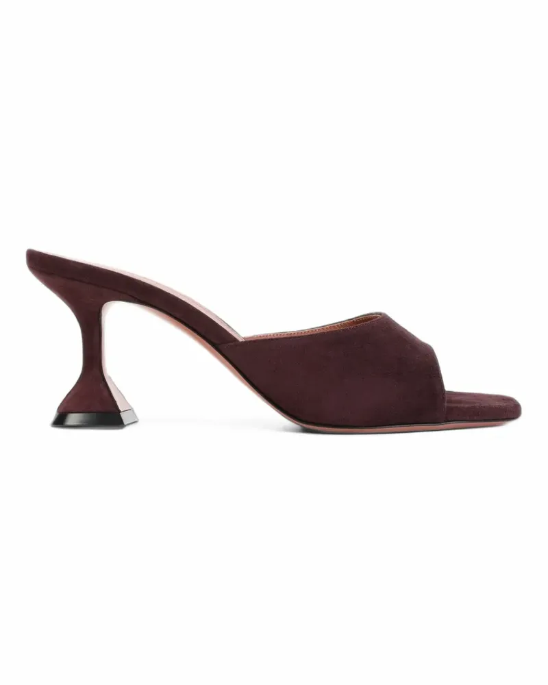 Amina Muaddi Lupita Sandalen aus Wildleder - Violett Violett