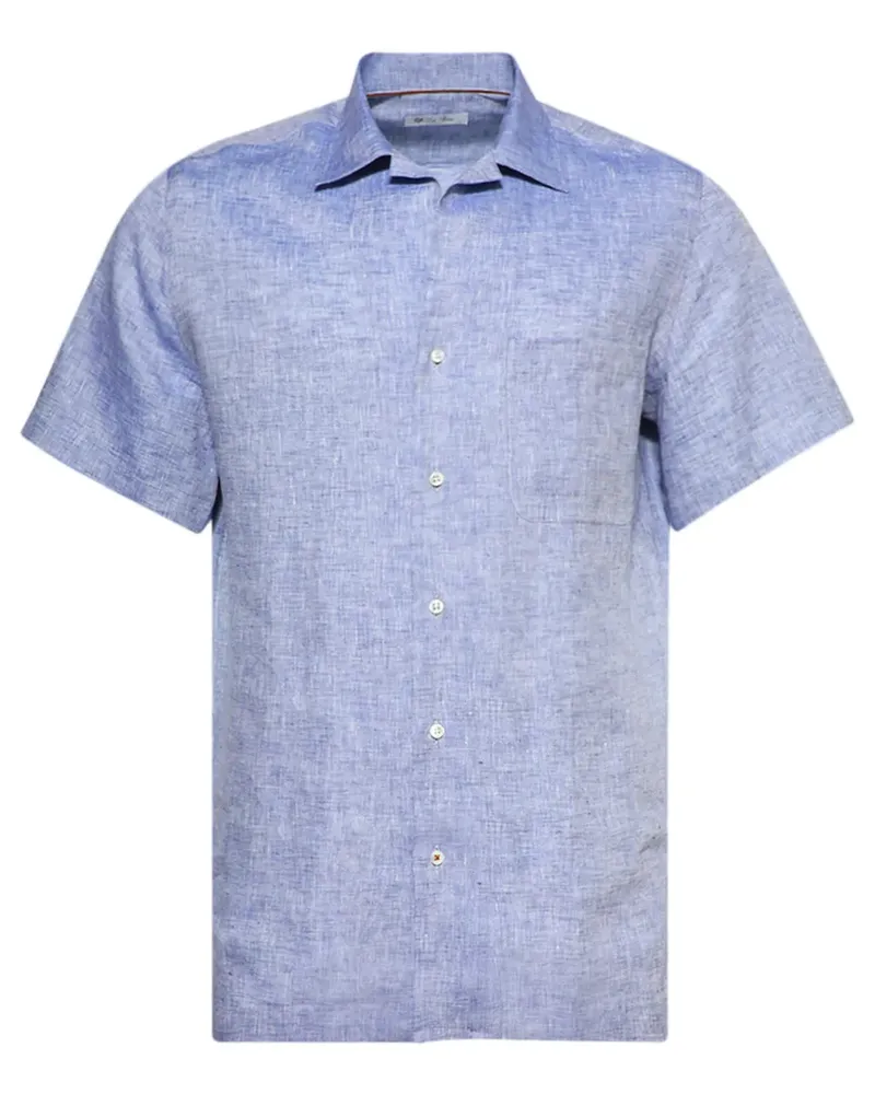 Loro Piana Tindaro Hemd - Blau Blau