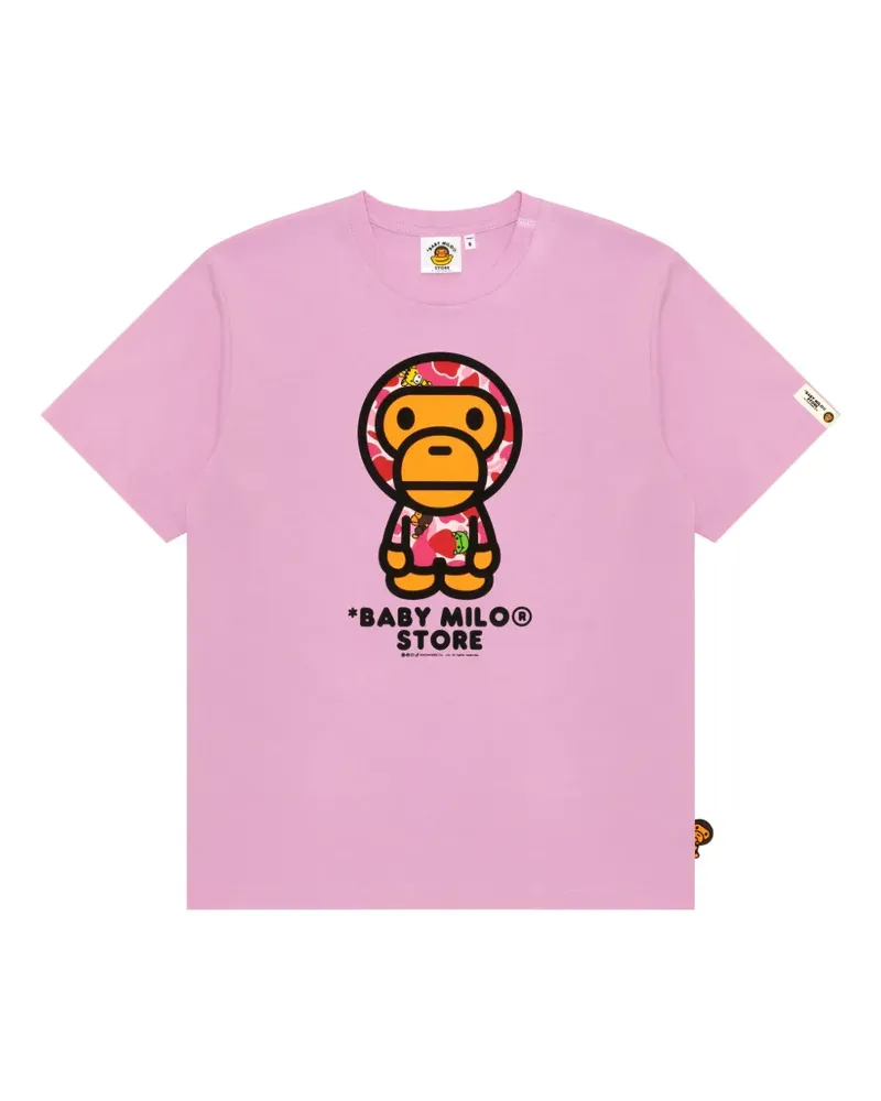 BAPE T-Shirt mit grafischem Print - Rosa Rosa