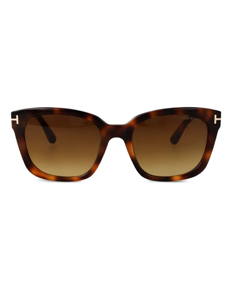 Tom Ford Sonnenbrille mit Cat-Eye-Gestell - Braun Braun