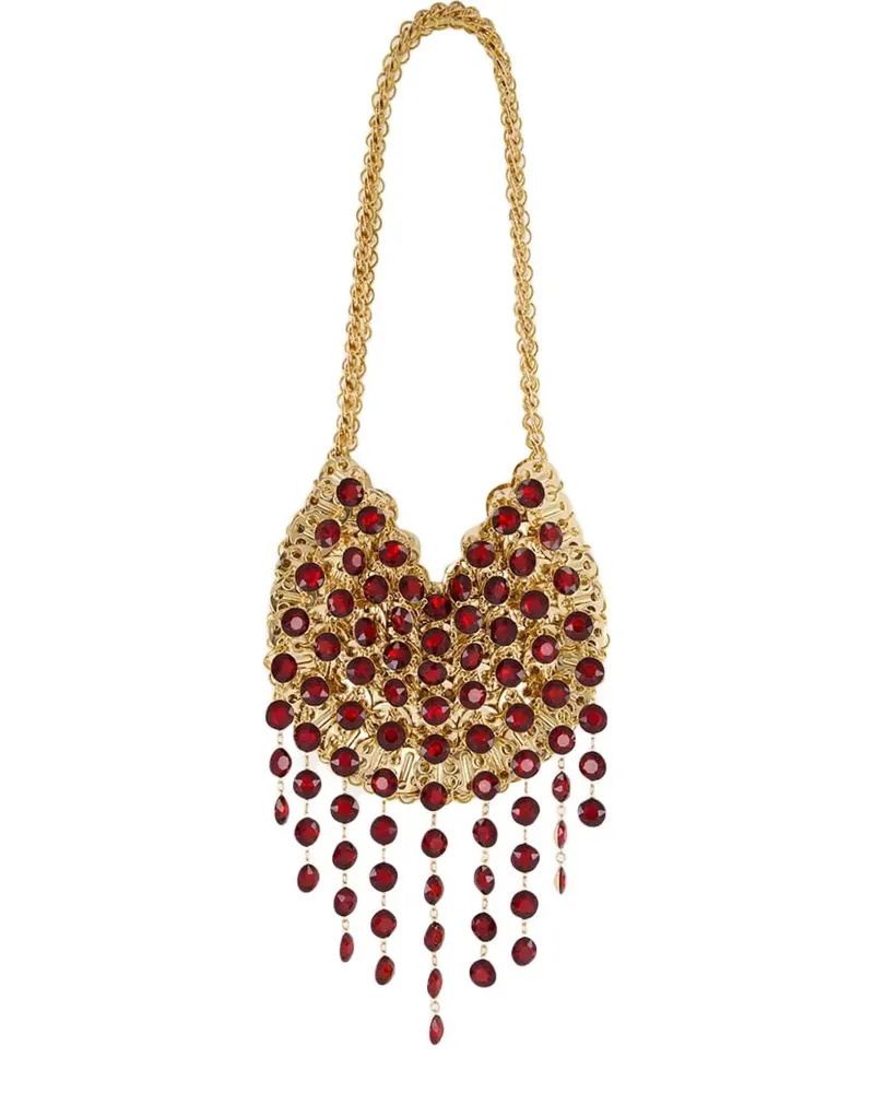 Paco Rabanne 1969 Nano embellished shoulder bag - Gold Gold