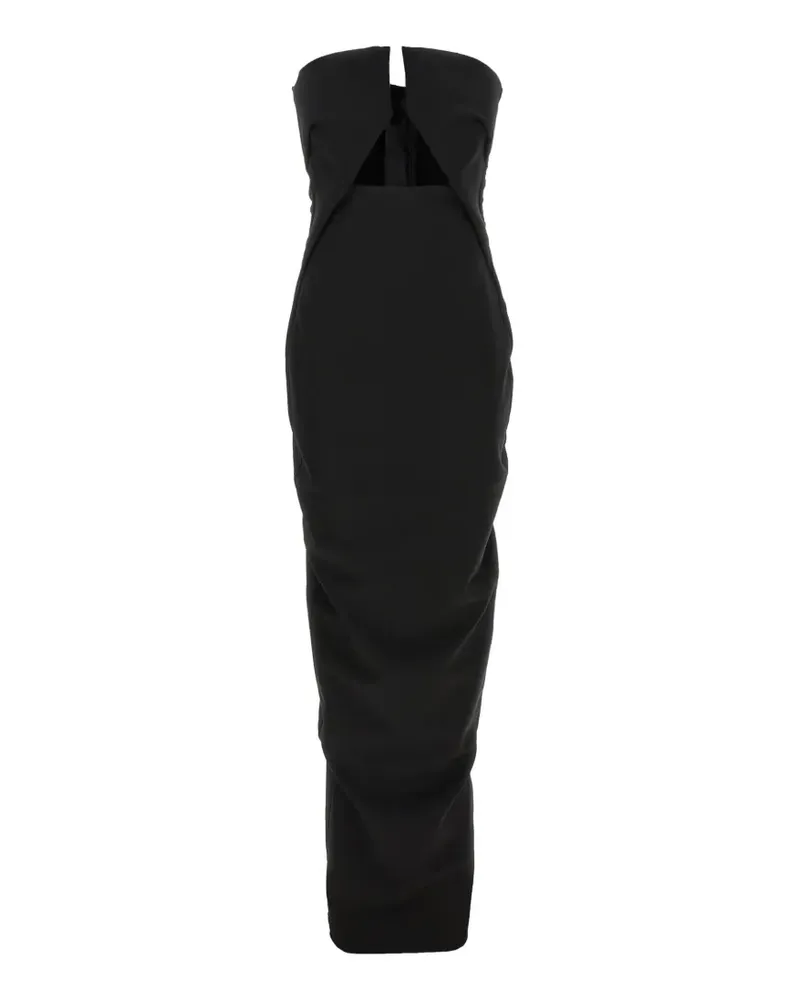 Rick Owens Prong Gown Maxikleid mit Cut-Out - Schwarz Schwarz