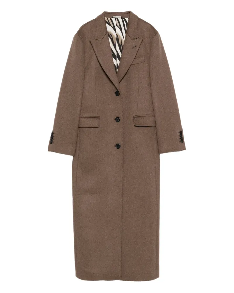 ERALDO single-breasted coat - Braun Braun