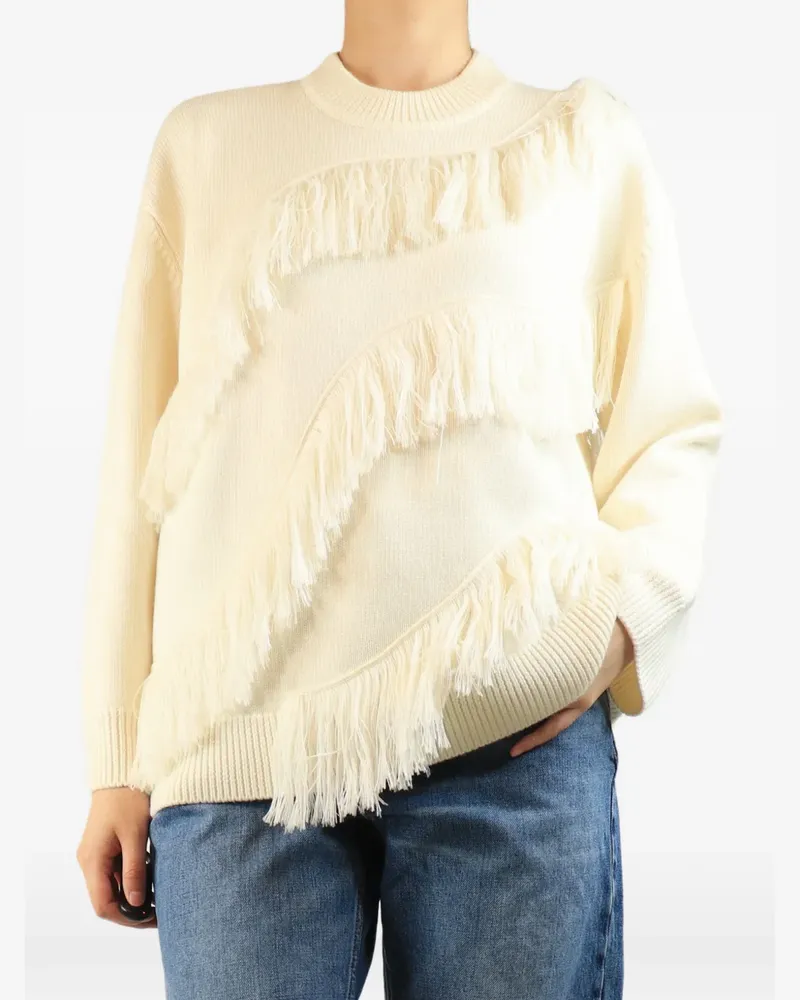 Ulla Johnson Ina fringed sweater - Nude Nude