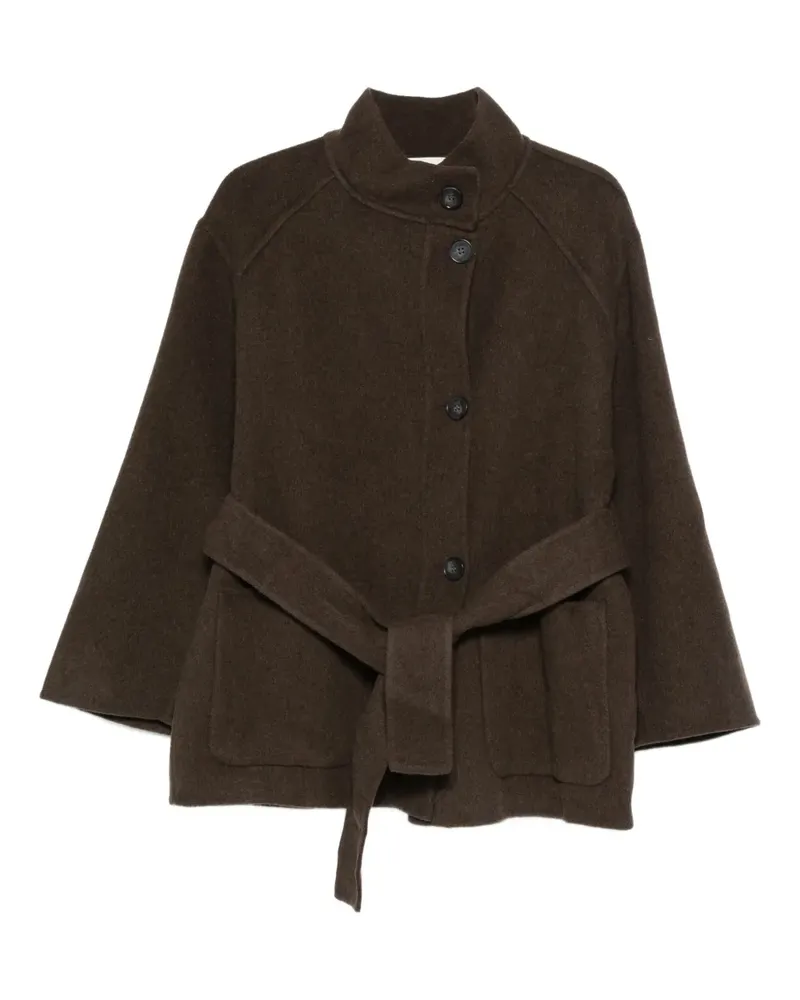 ba&sh Jacke mit Knöpfen und Gürtel - Grün Grün