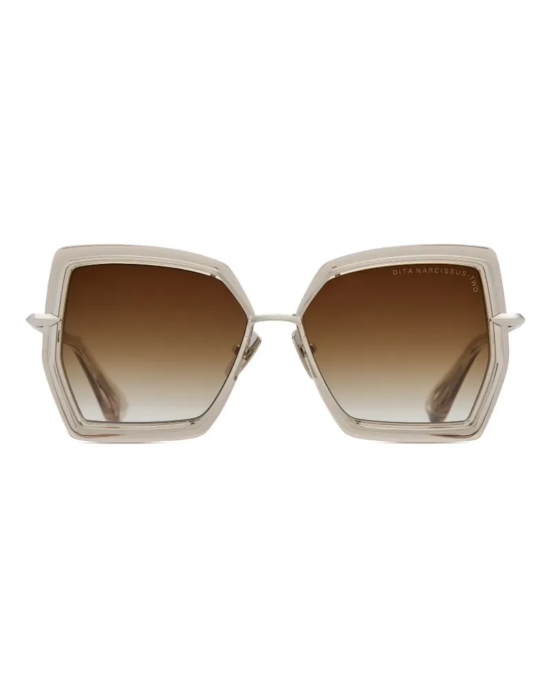 DITA Geometrische Narcissus-Two Sonnenbrille - Silber Silber