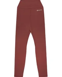 SPORTY & RICH Runner Script Leggings Rot