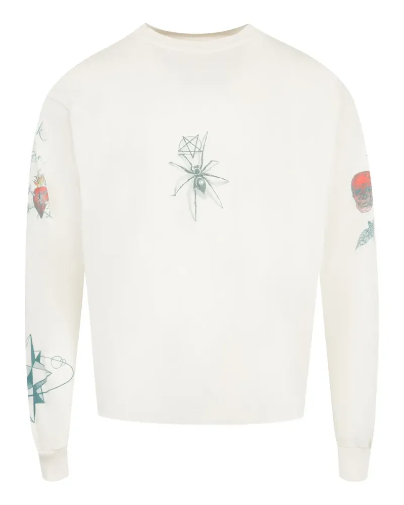 SAINT MXXXXXX Klassisches Sweatshirt - Weiß Weiß